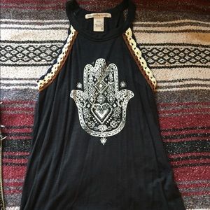 Hamsa, high neck tank top